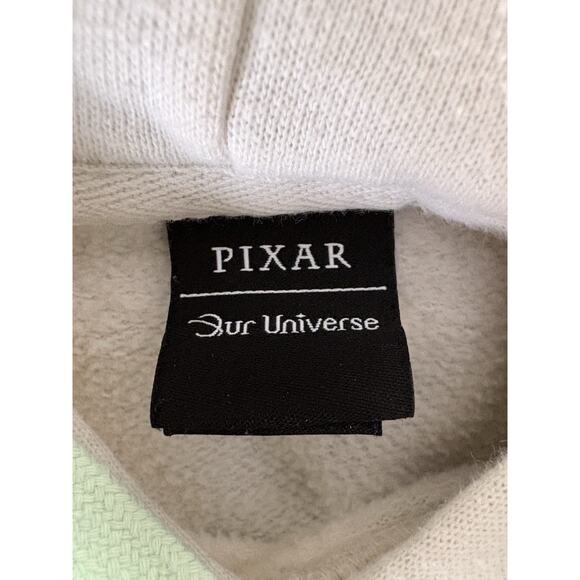 Disney Pixar Buzz Lightyear Hoodie - Small Cream, Embroidered Colorful Stripe - Picture 12 of 13